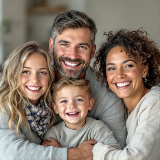 Happy family who recovered surplus funds