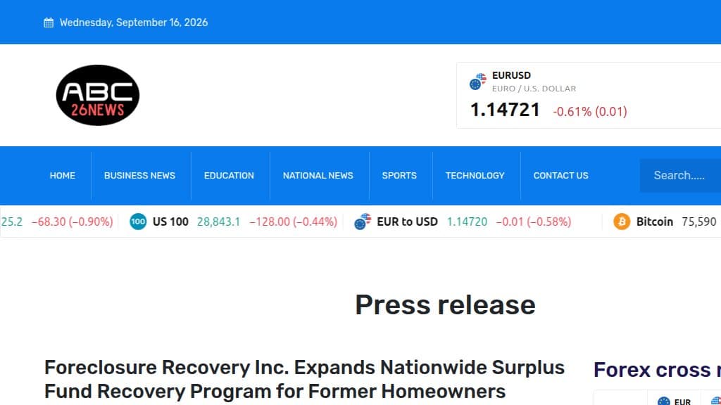 Our press release on ABC 26, February 21, 2026
