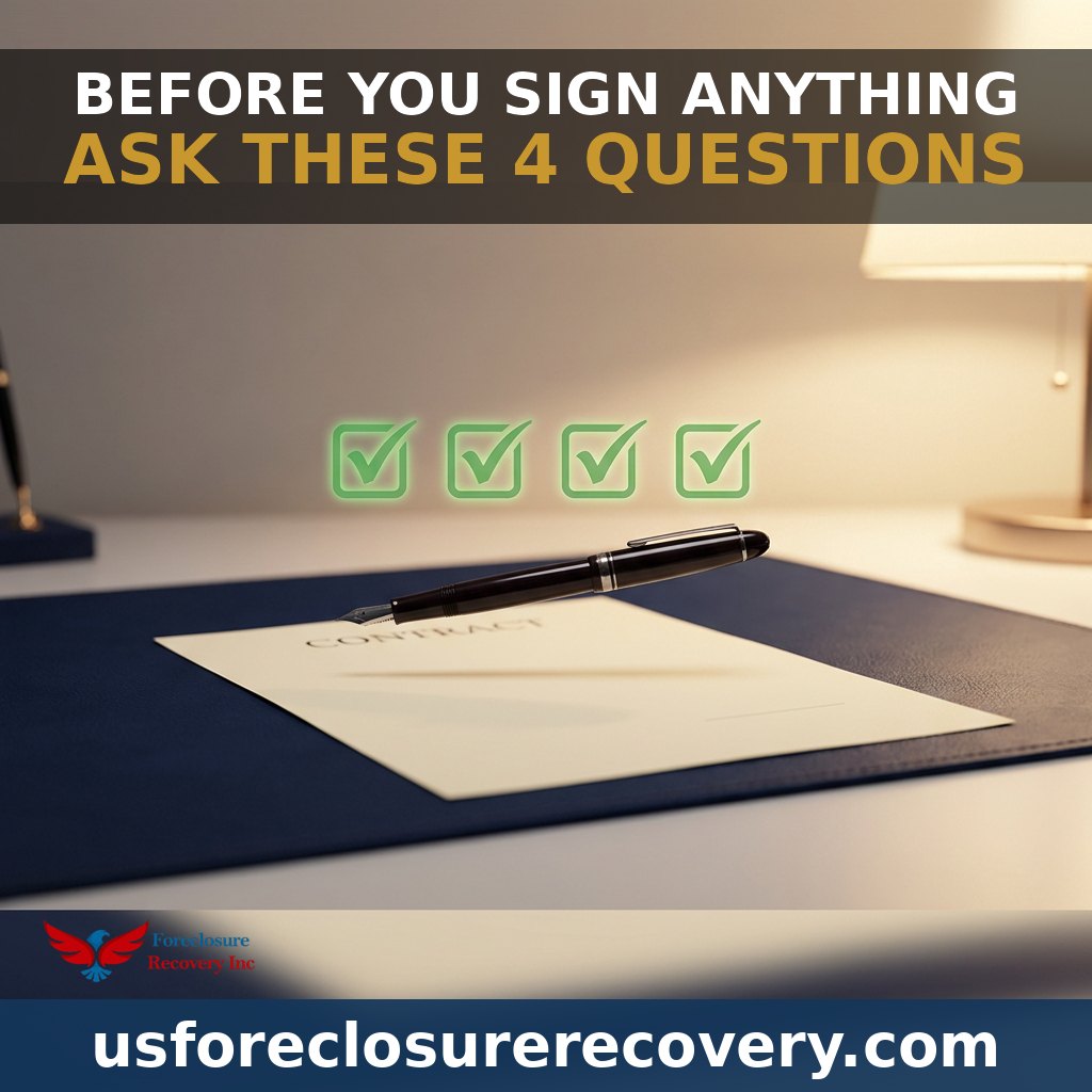 Before you sign anything, ask these four questions