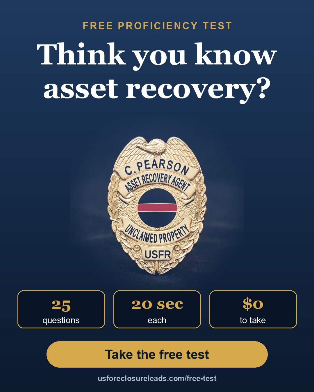 Think you know asset recovery? Take the free test