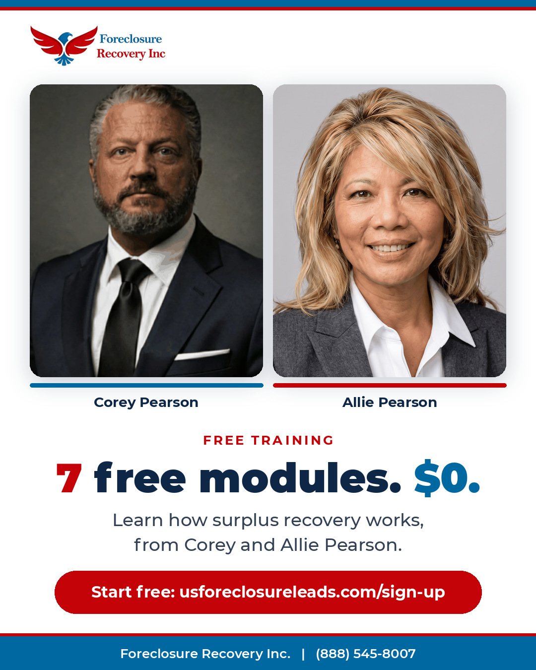 7 free training modules, $0 (red, white and blue)