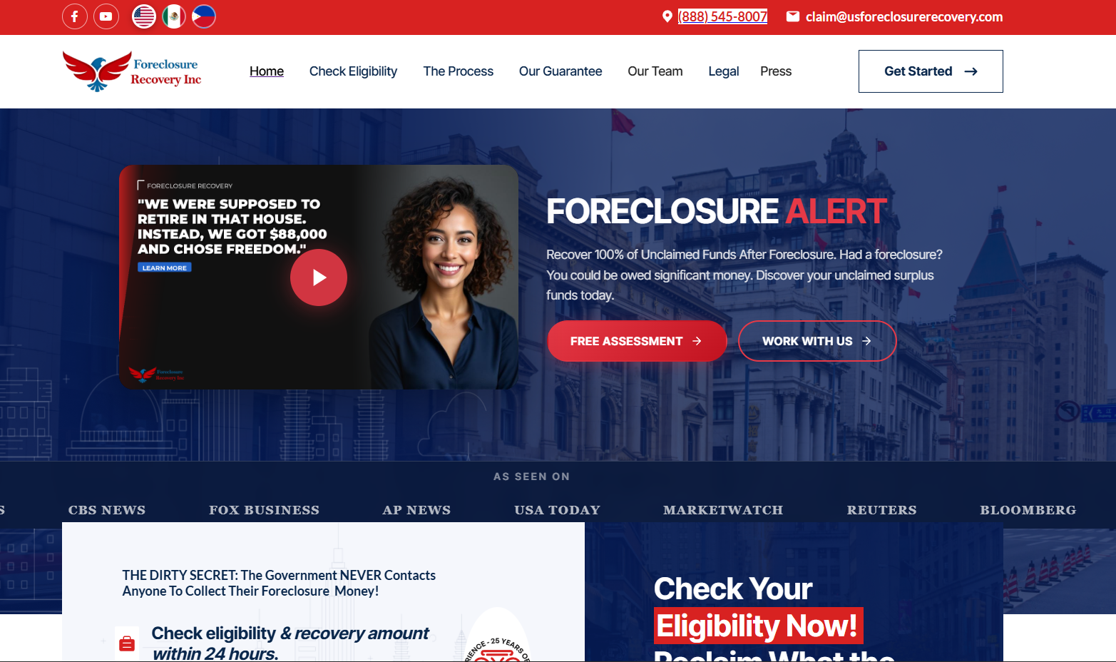 US Foreclosure Recovery Website